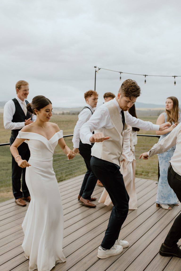 couple dancing at wedding
